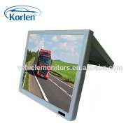 17inch flip down monitor with fixed, turning, hydraulic optional for bus